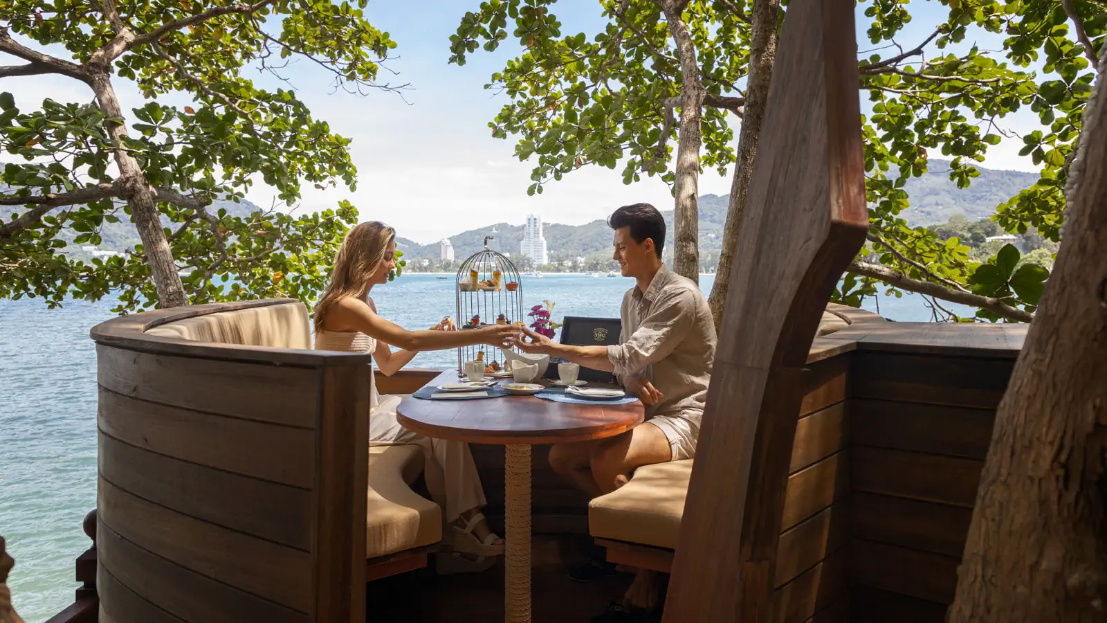 Elevated TreePods dining space at Amari Phuket