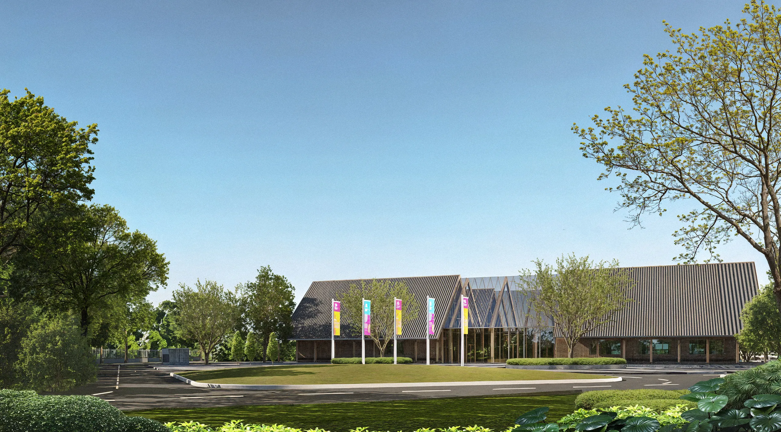 Pavilion rendering for Udon Thani International Horticultural Expo