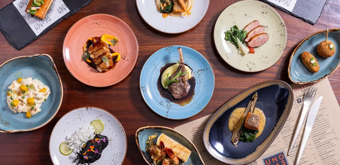 A colourful selection of dishes at UNO MAS Bangkok