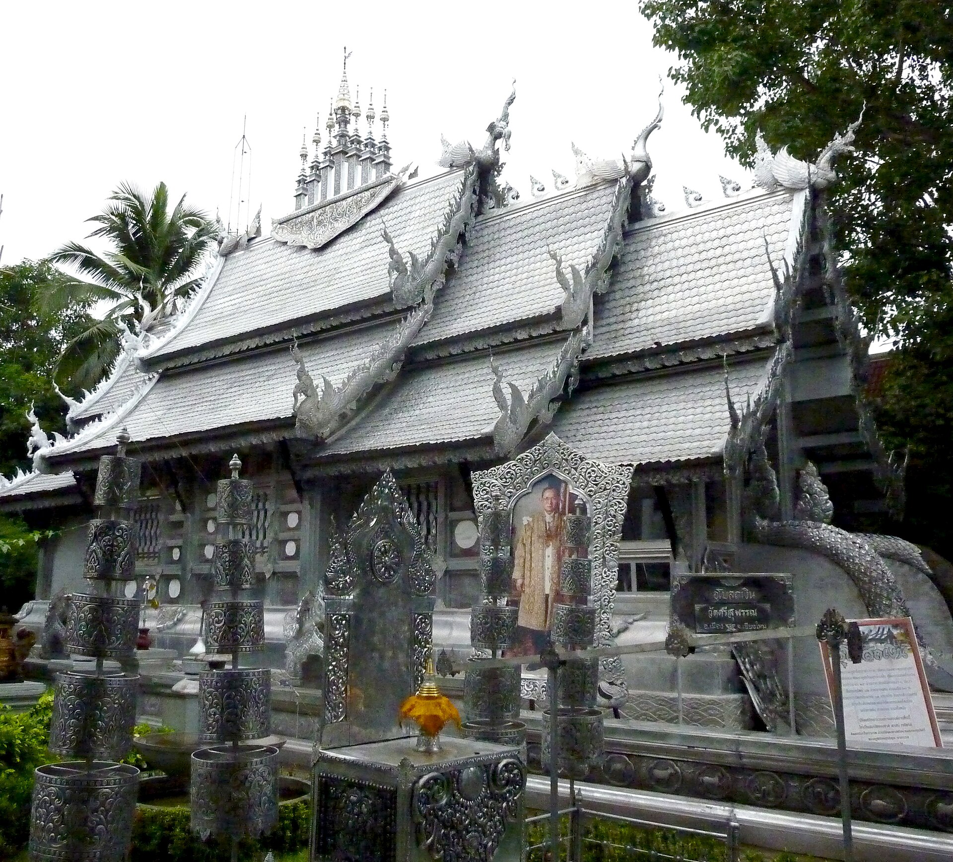 Silver ubosot at Wat Sri Suphan in Chiang Mai