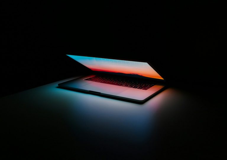 Laptop used at a shared table