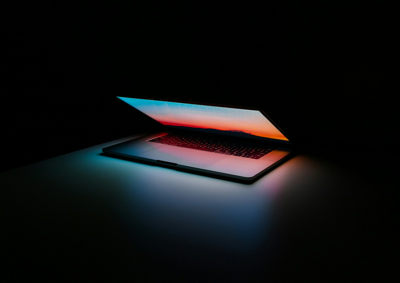 Laptop used at a shared table