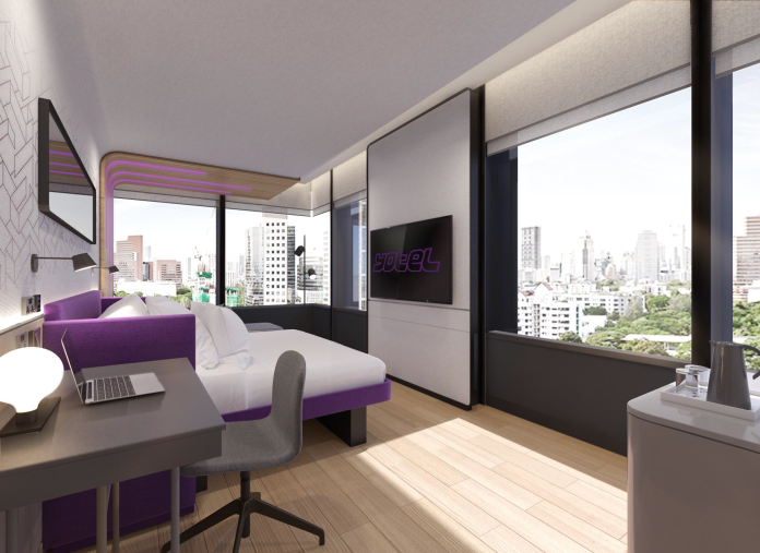 YOTEL Bangkok corner room Corner room at YOTEL Bangkok Sukhumvit