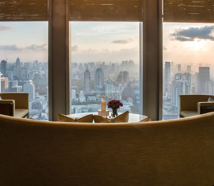 Bangkok skyline viewed from a Ritz-Carlton residence