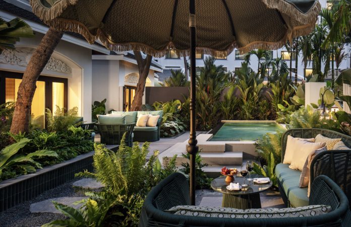 Anantara Siam Garden Pool Villa Private pool and terrace at the Anantara Siam Garden Pool Villa