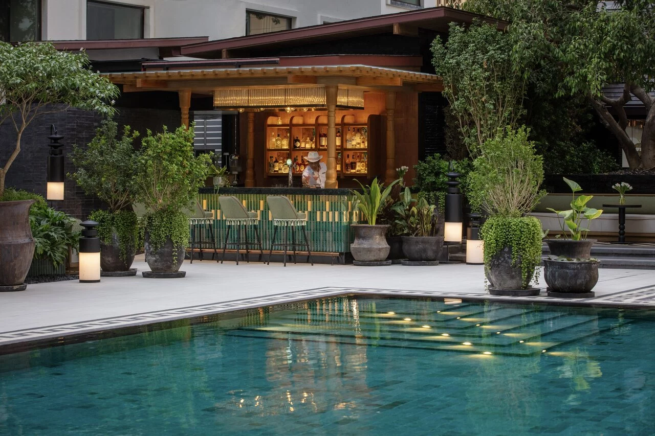Garden Terrace beside the pool at Anantara Siam Bangkok
