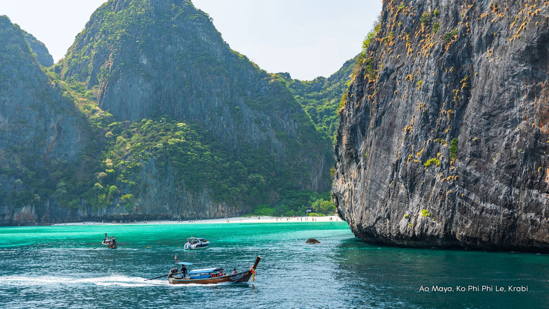 Maya Bay at Ko Phi Phi Le in Krabi
