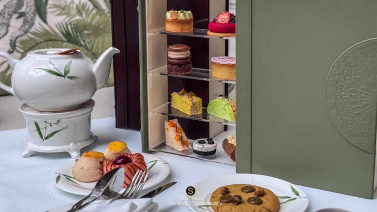 Tea service with pastries presented at The Authors Lounge Bangkok