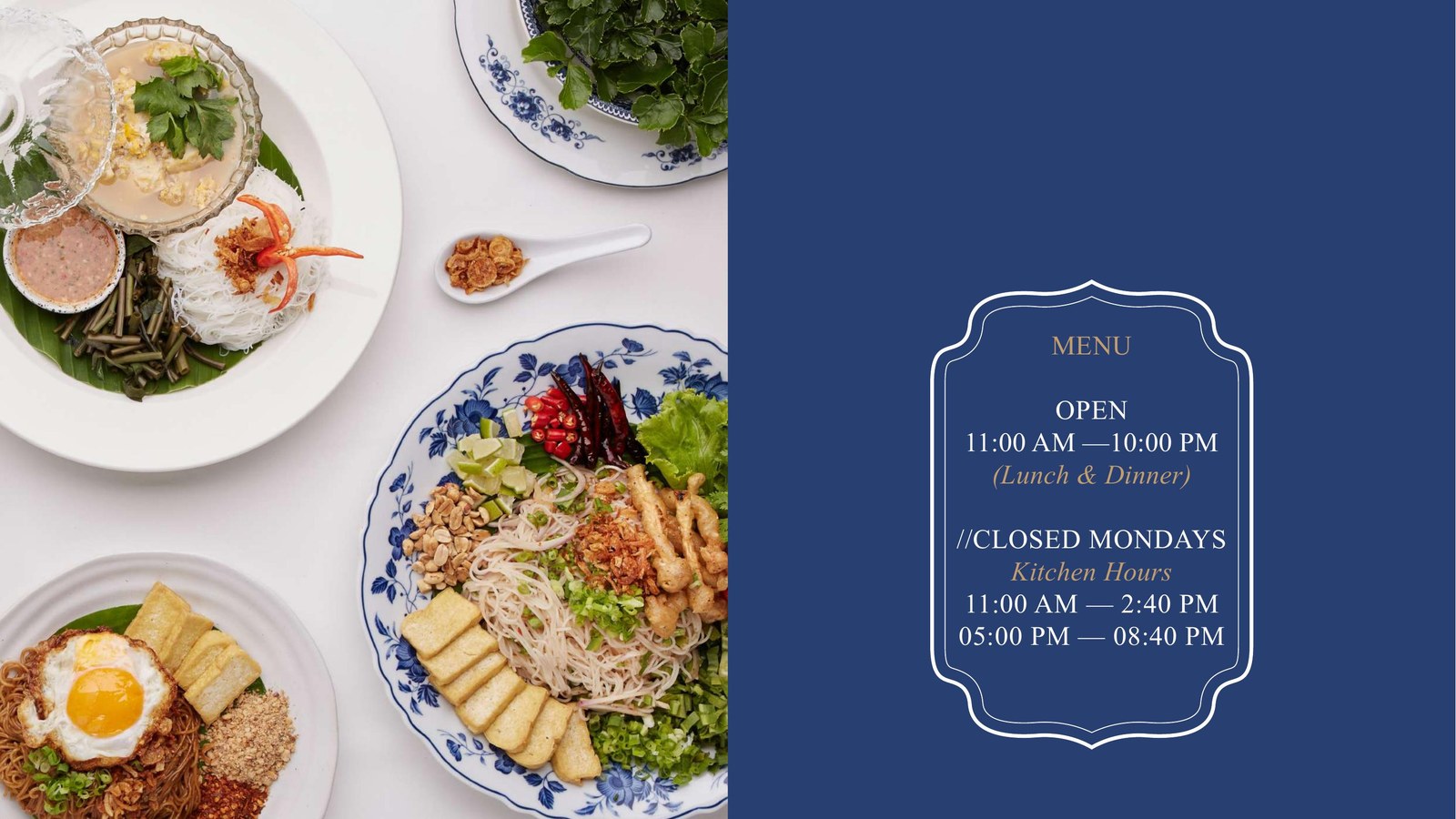 Thai dishes from the Baan Landai menu
