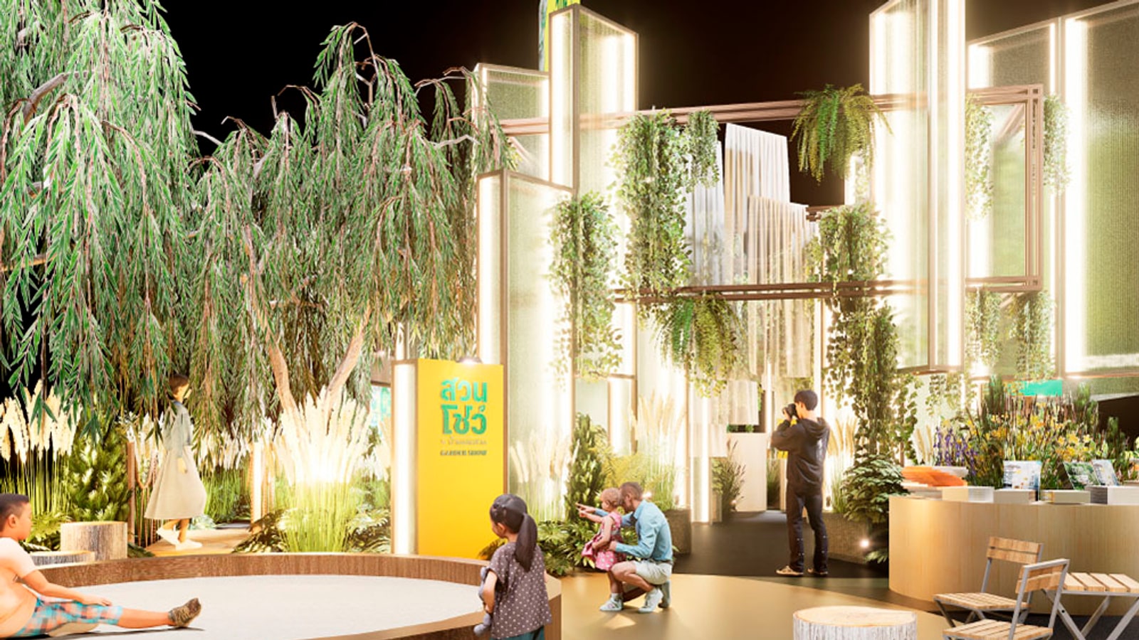 Garden and wellbeing installation at Baanlaesuan Fair 2026