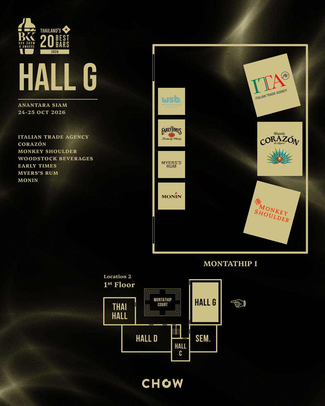 Bangkok Bar Show 2026 floor plan artwork