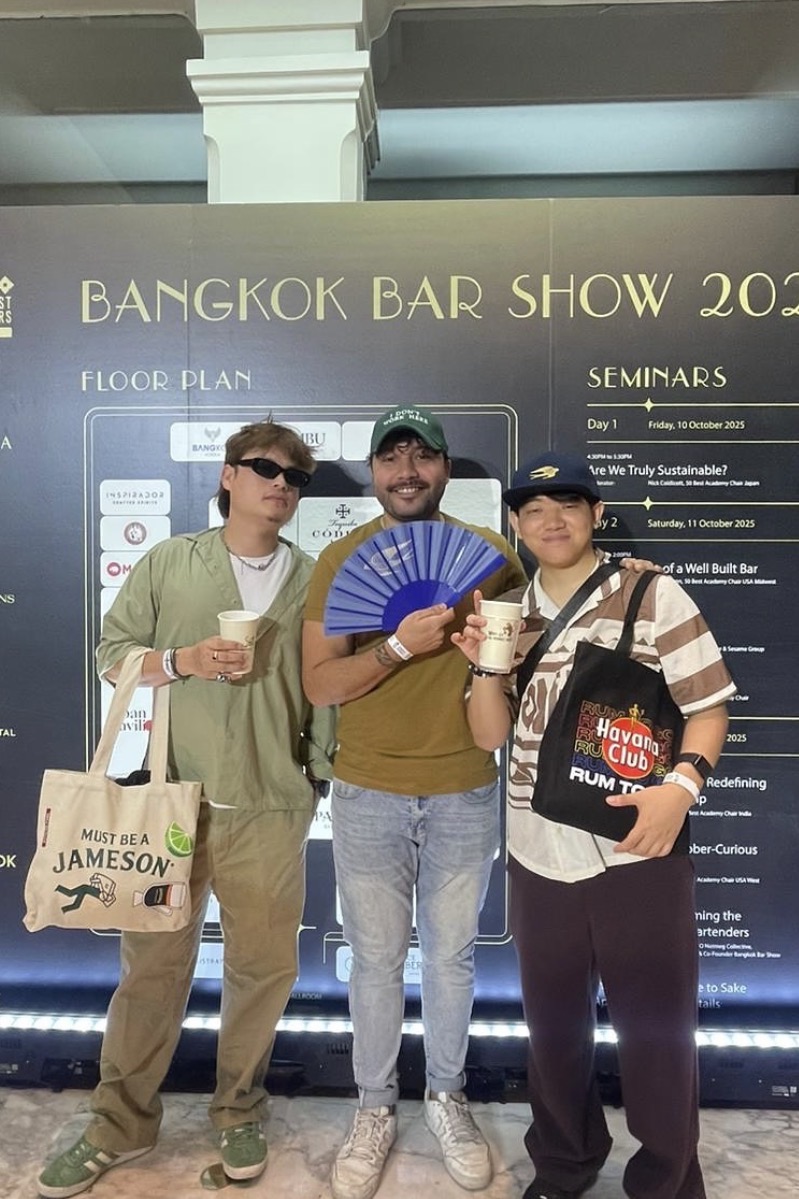 Visitors posing at Bangkok Bar Show 2026