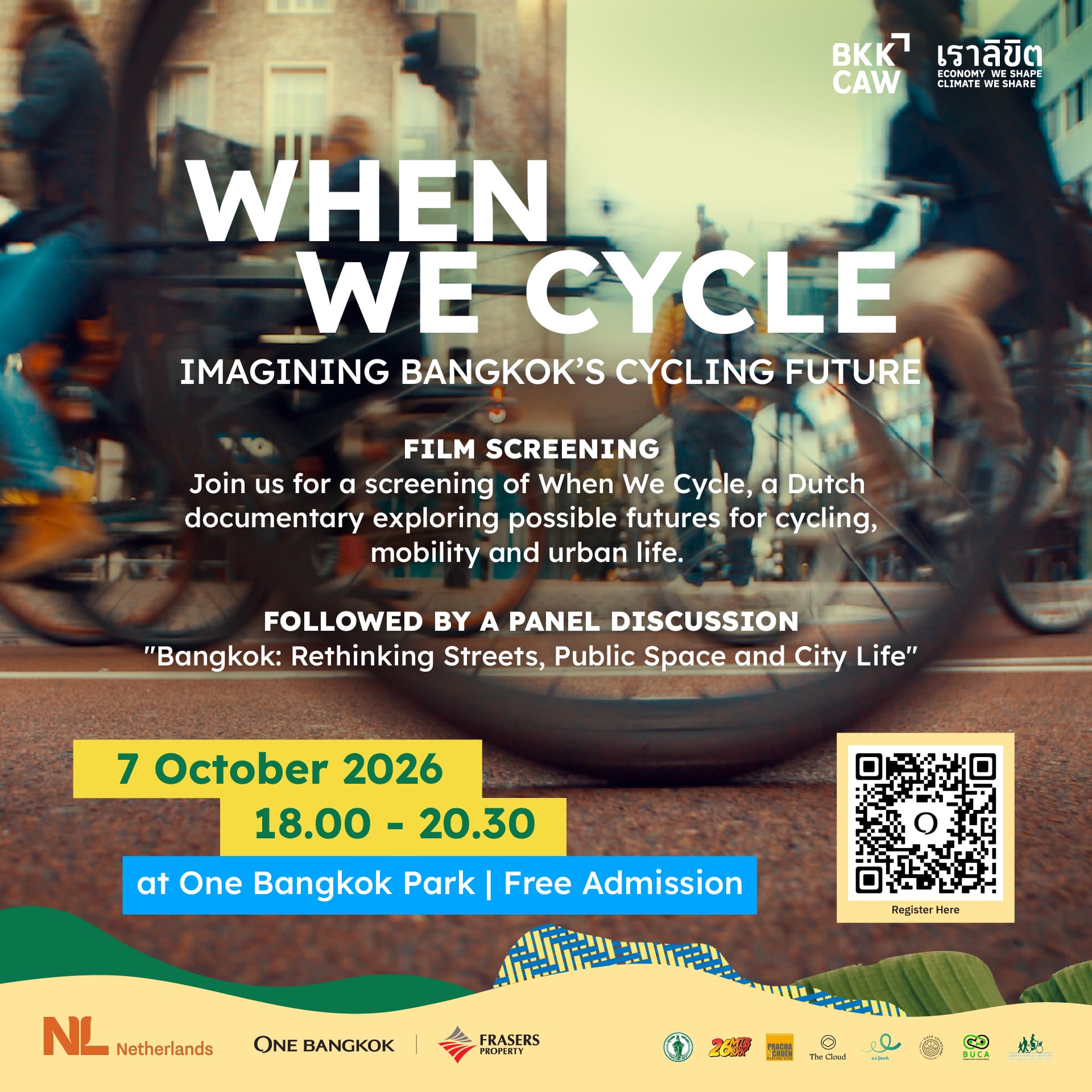 When We Cycle documentary screening at One Bangkok Park on 7 October 2026