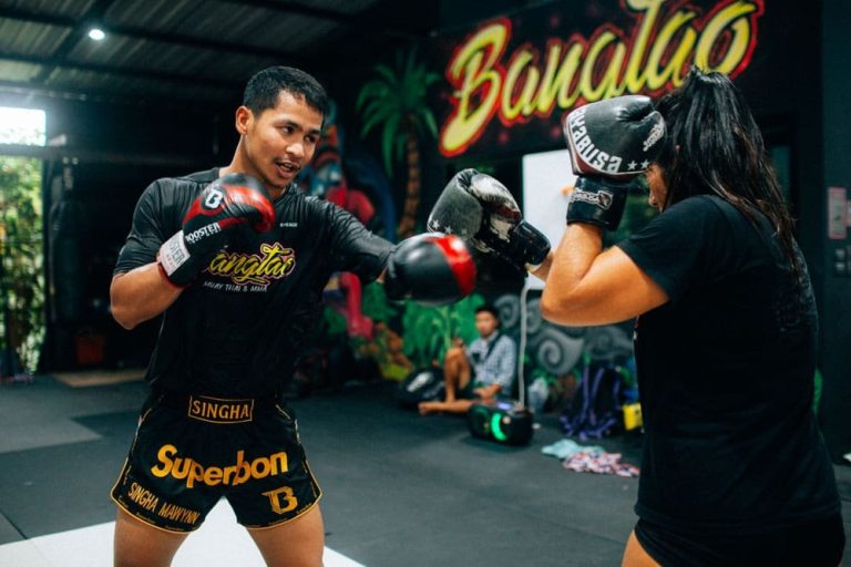 Muay Thai training at Bangtao Muay Thai & MMA in Phuket