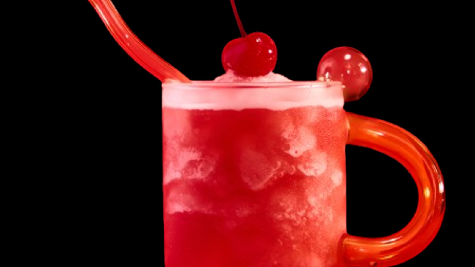 Bright red cocktail served at Bar Marco Bangkok