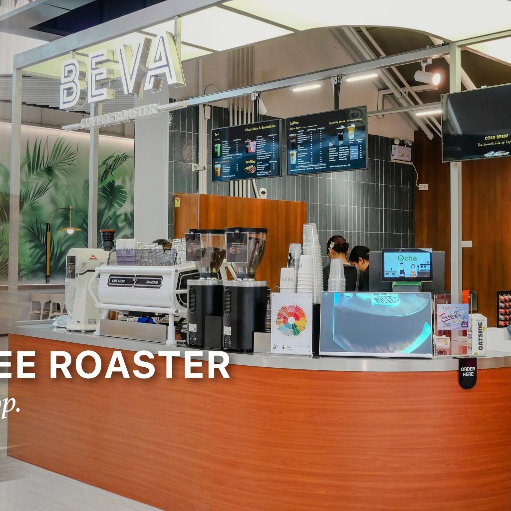 Beva Coffee Roaster counter on JLK Tower B1