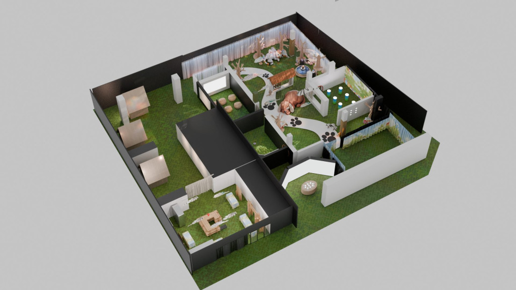 Interactive zone inside Beyond the Rainbow