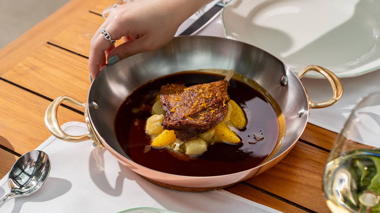 Duck a l’orange at Brasserie Palmier Bangkok