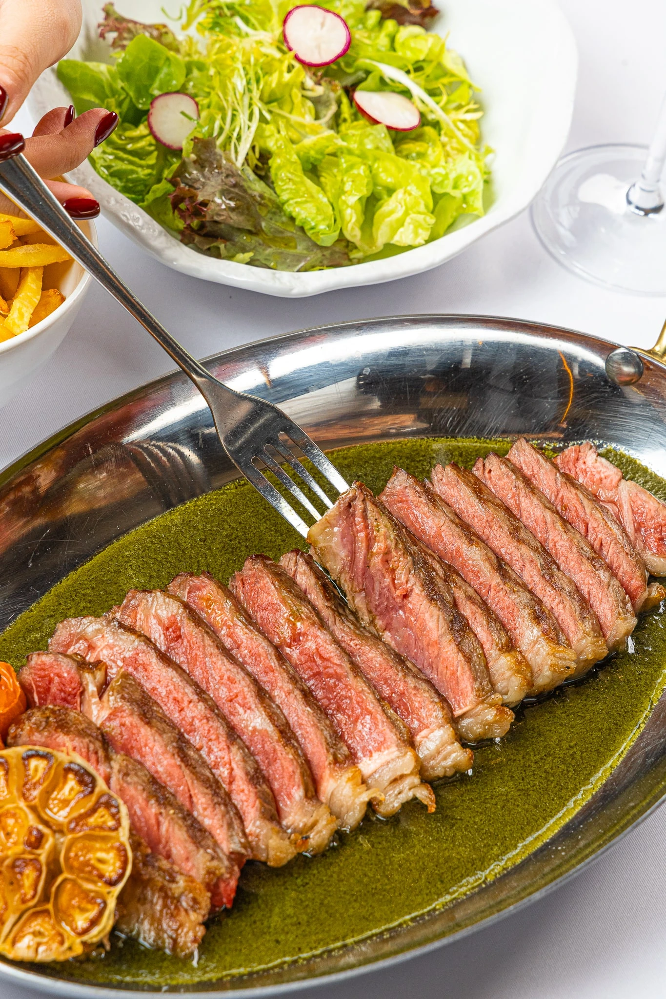 Wagyu striploin at Brasserie 9 Bangkok