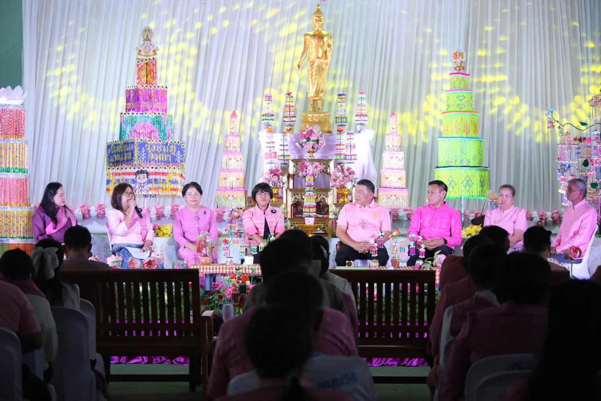 Community representatives preparing for Bun Krathup 2026