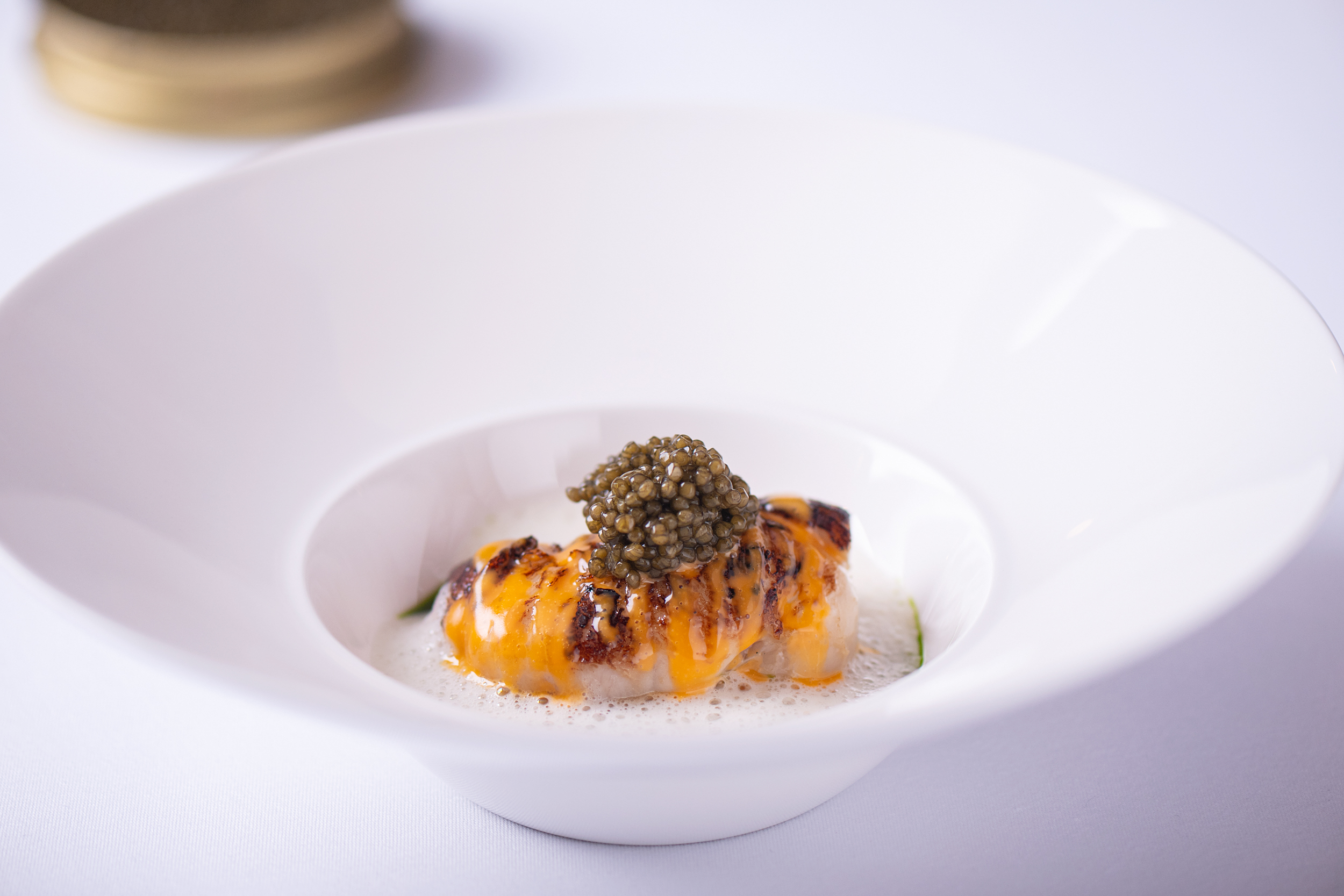 A plated seasonal dish at Cannubi Bangkok