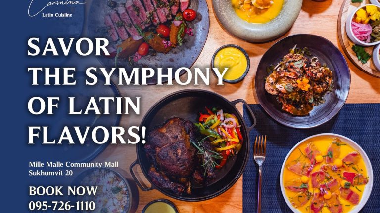 Latin dishes presented by Carmina Bangkok