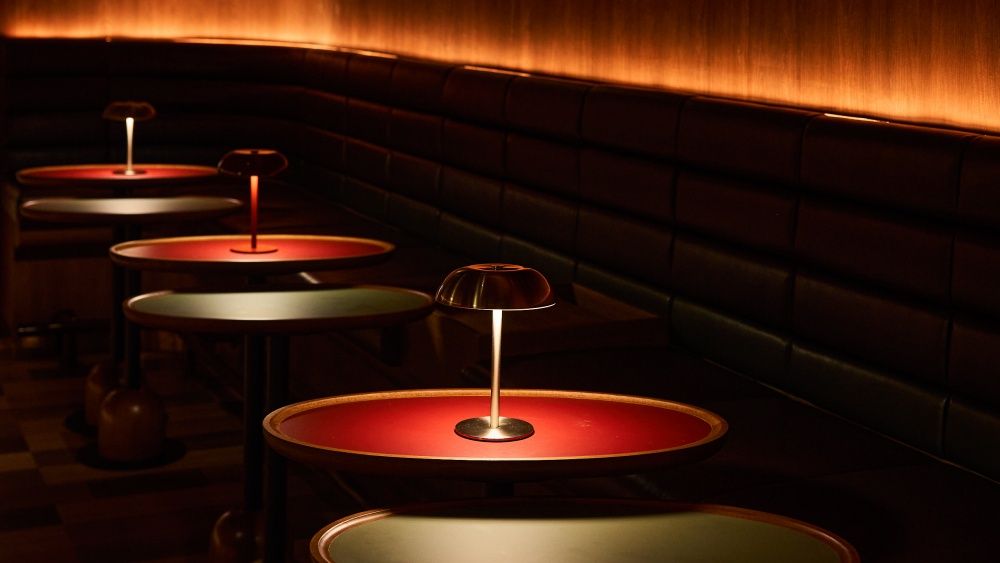A signature cocktail at Cherry Olive Cocktail Club