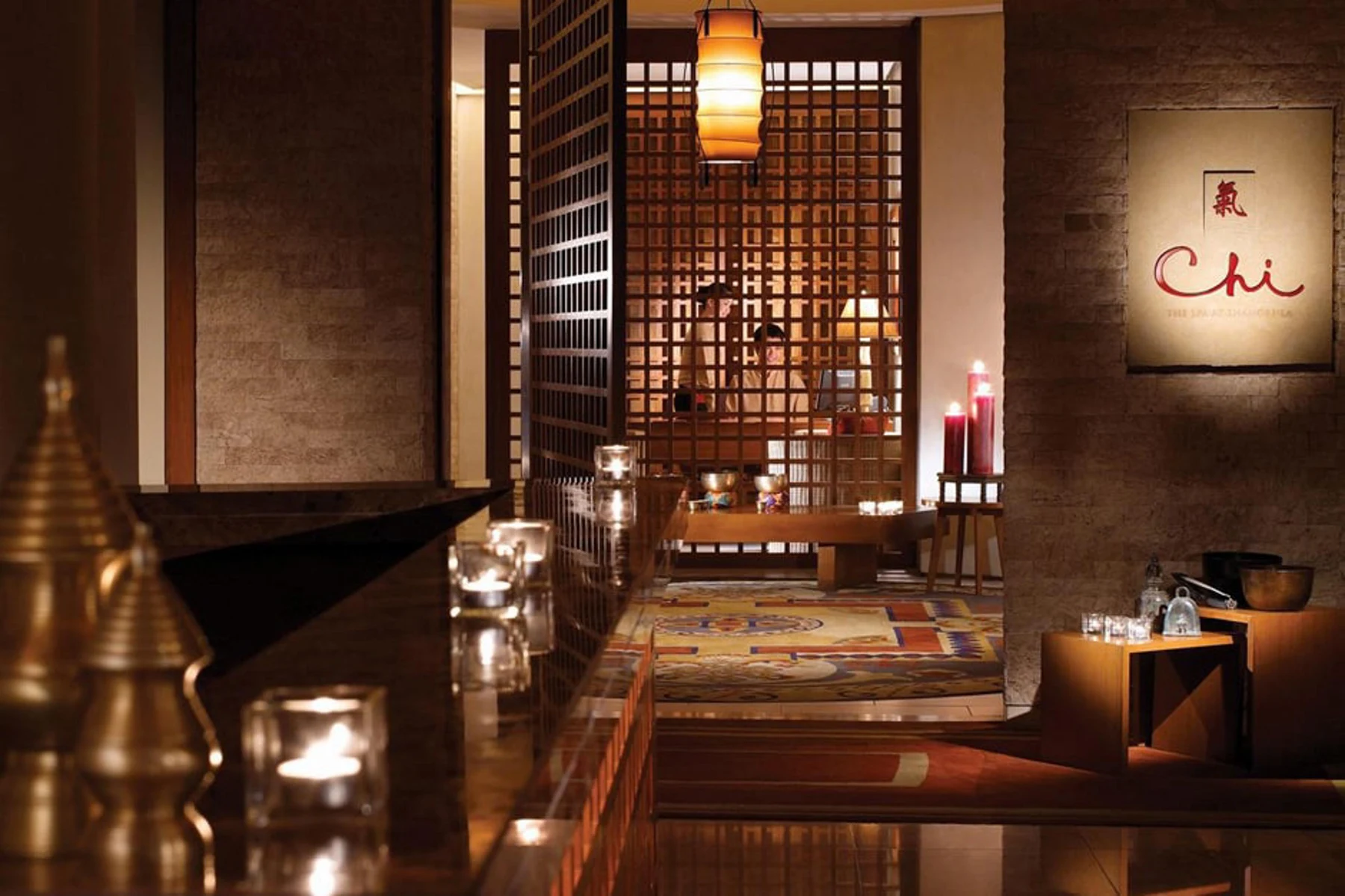 Reception area at Chi The Spa in Shangri-La Bangkok