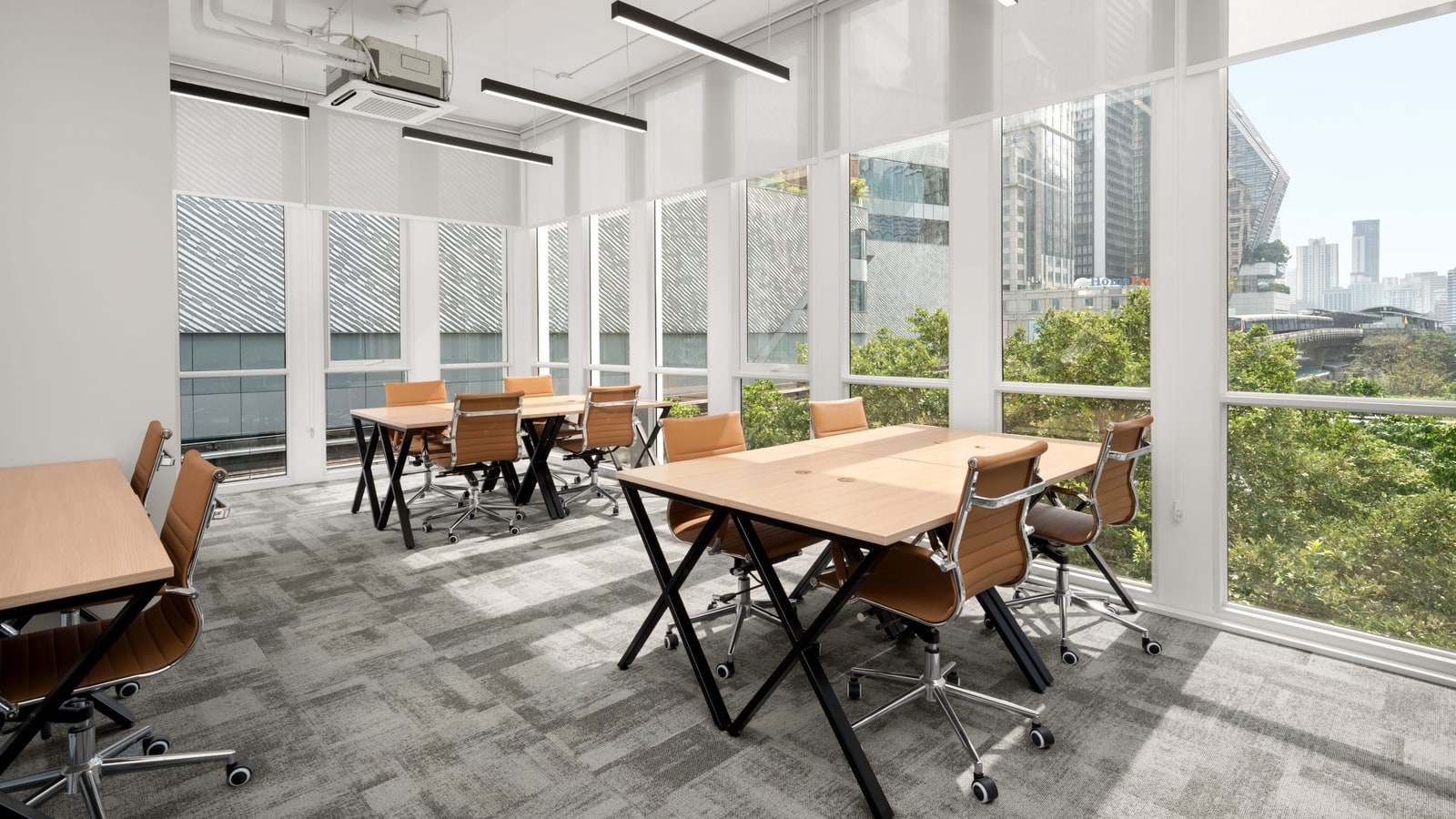 Windowed meeting room at Common Ground Ploenchit