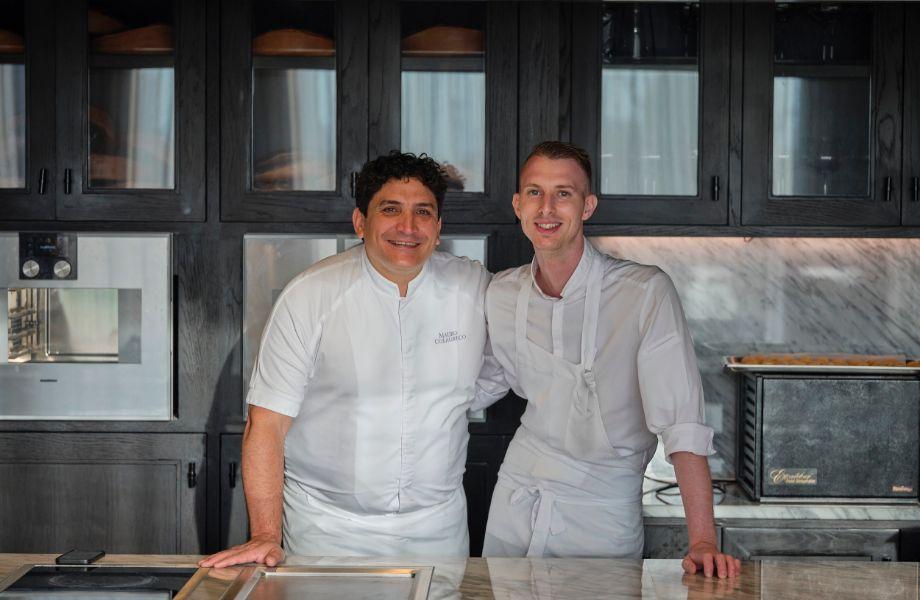 Chefs Mauro Colagreco and Davide Garavaglia at Côte Bangkok
