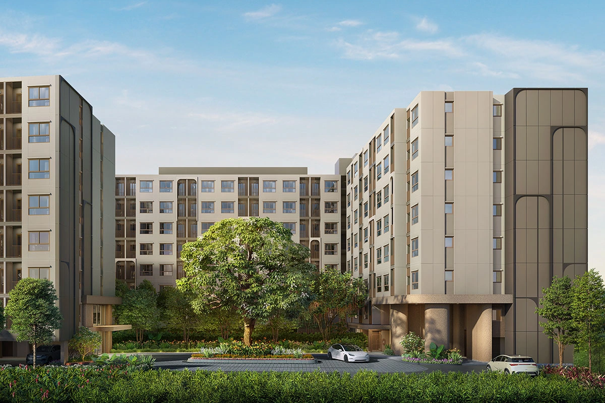 Exterior and shared space at dcondo cloud Don Mueang