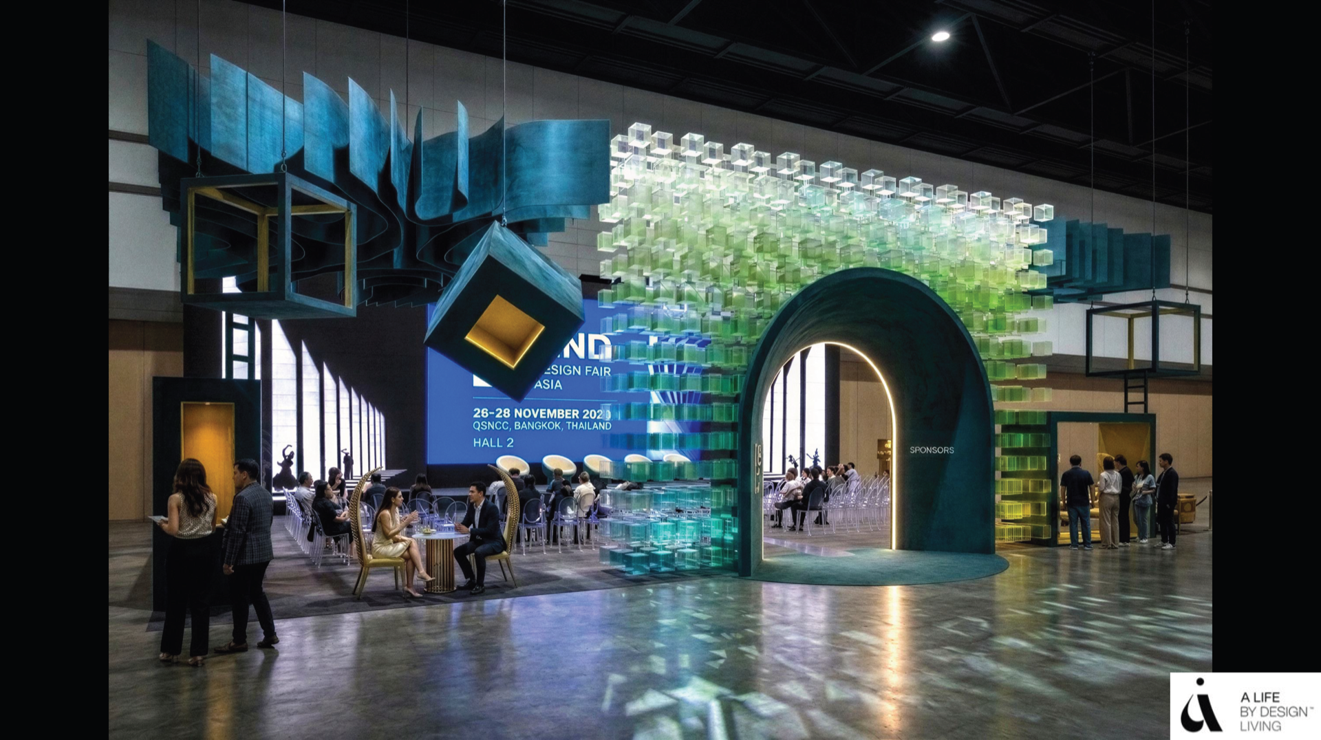 Architectural rendering of the FIND 2026 Bangkok entrance