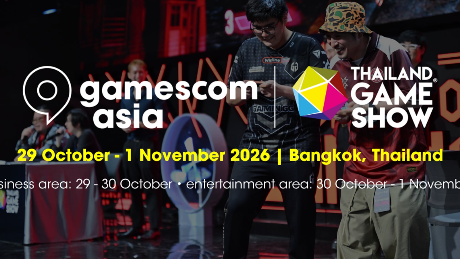 Thailand Game Show and gamescom asia event branding