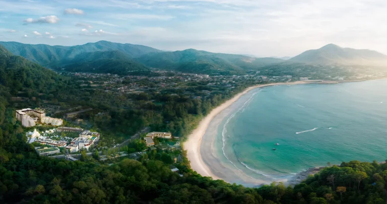 Aerial rendering of The Residences at InterContinental Phuket Resort in Kamala