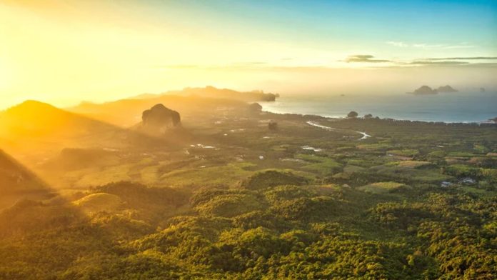 Khao Ngon Nak viewpoint Mountain and sea view from Khao Ngon Nak in Krabi