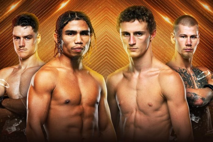 ONE Friday Fights event artwork featuring fighters appearing at Lumpinee