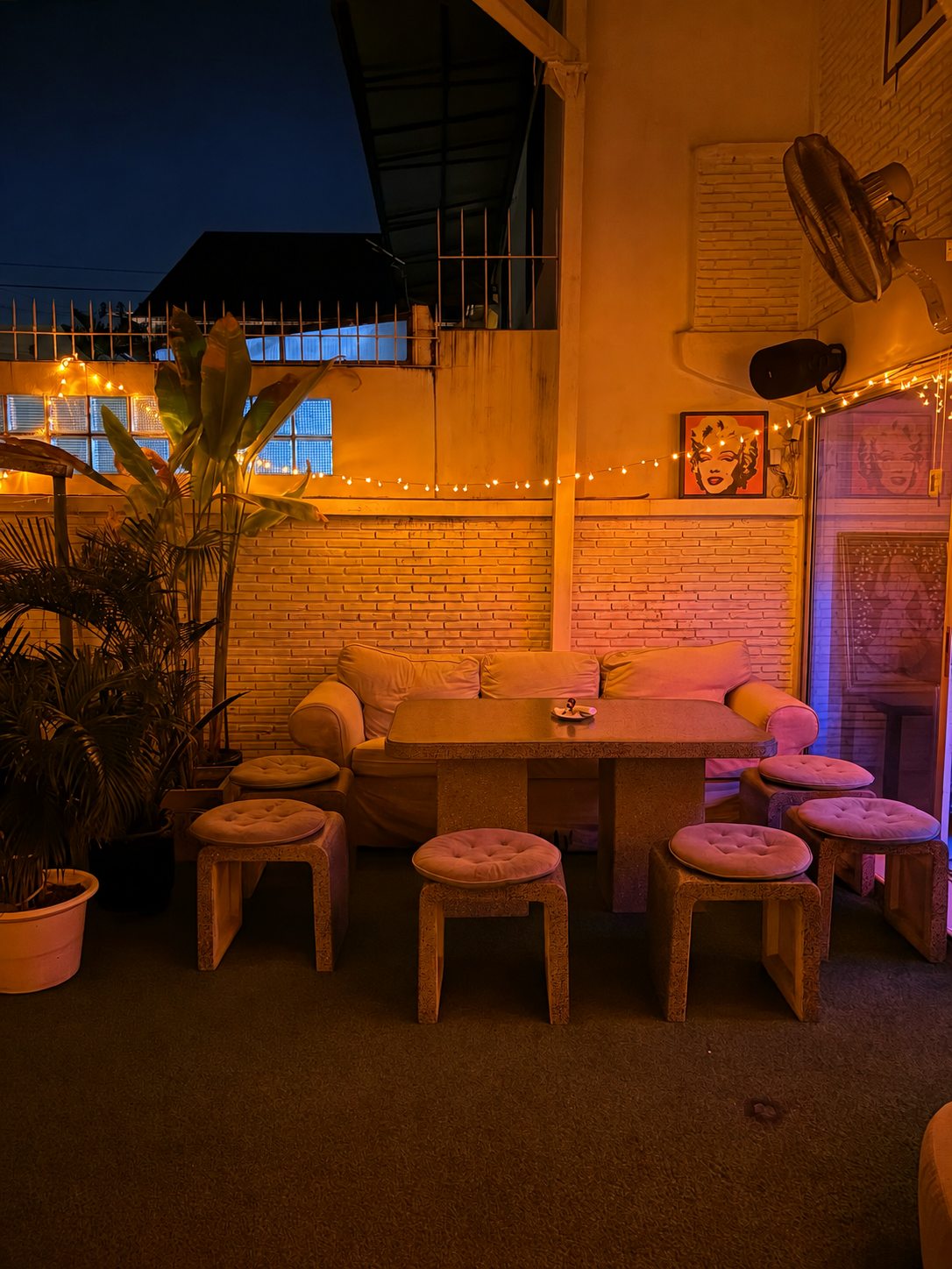 Patio sofa seating at Medium Bar Bkk