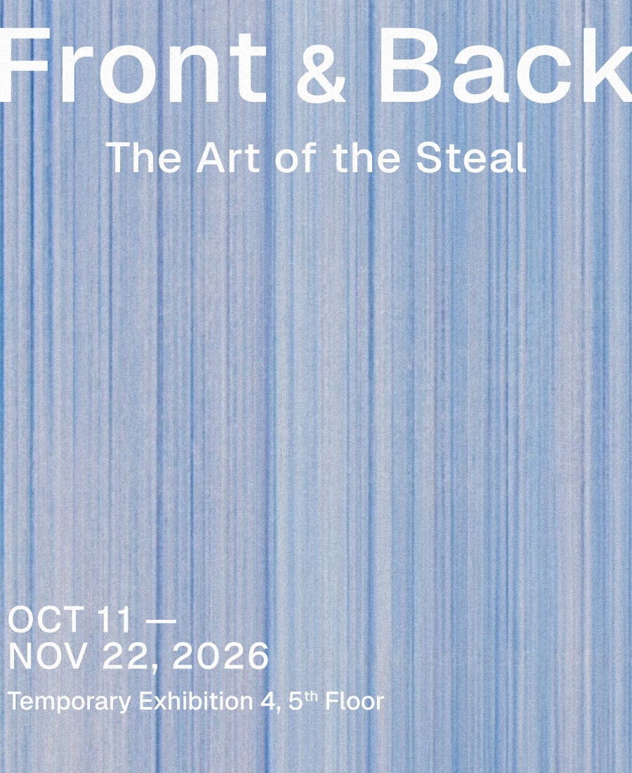 Front and Back exhibition graphic for MOCA Bangkok