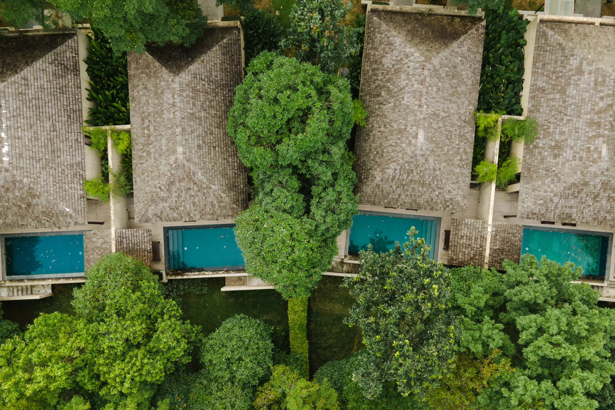 Aerial view of MUTHI MAYA villas in Khao Yai