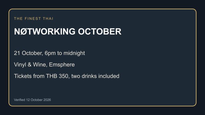 NØTWORKING October event information NØTWORKING October date, venue and ticket information