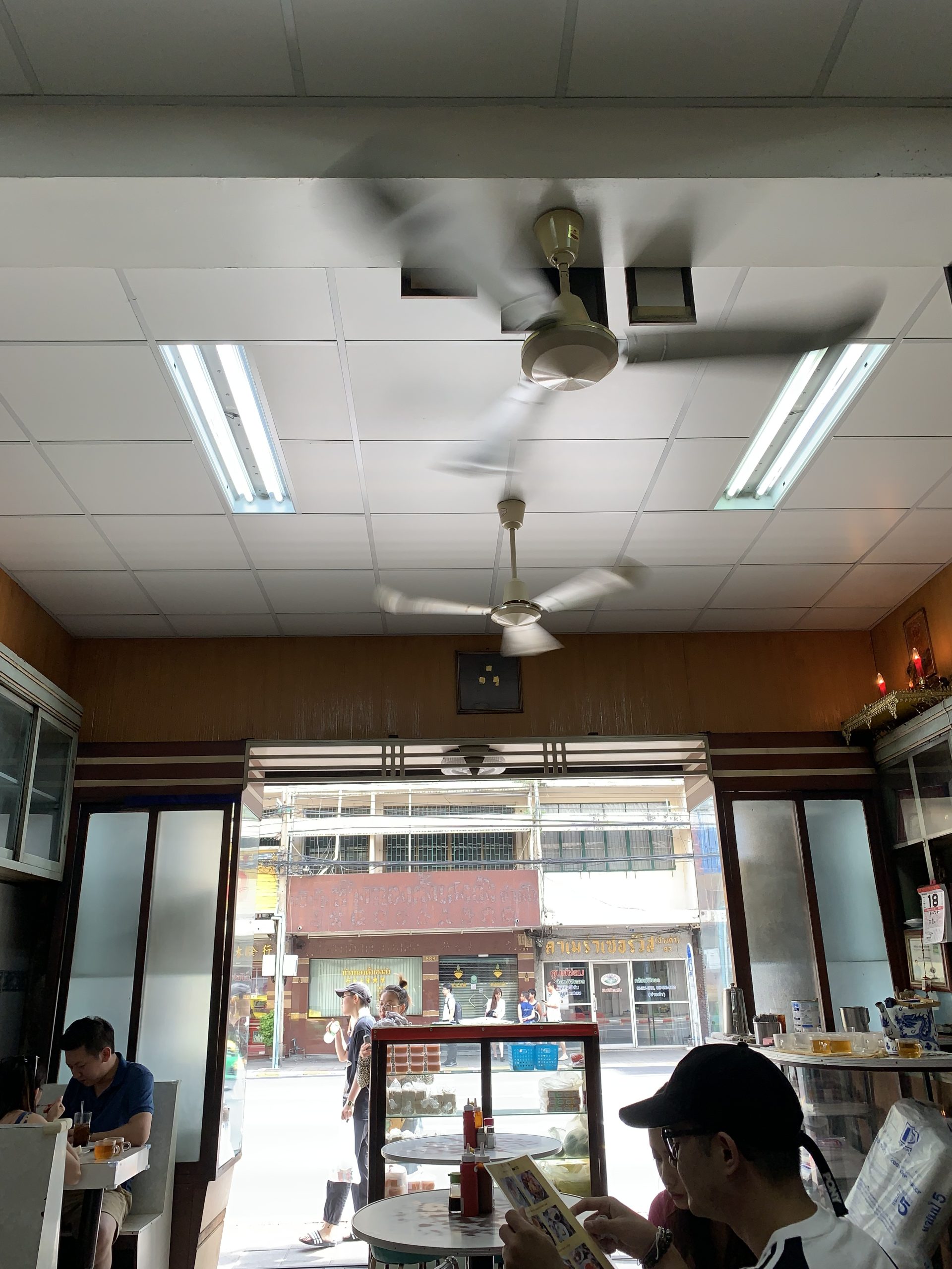 Toast and breakfast dishes at On Lok Yun Bangkok