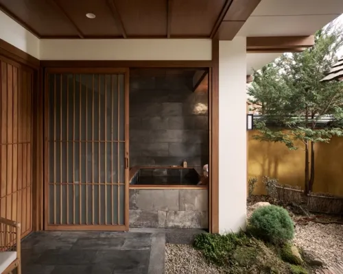 Japanese-inspired accommodation at Onsen at Moncham