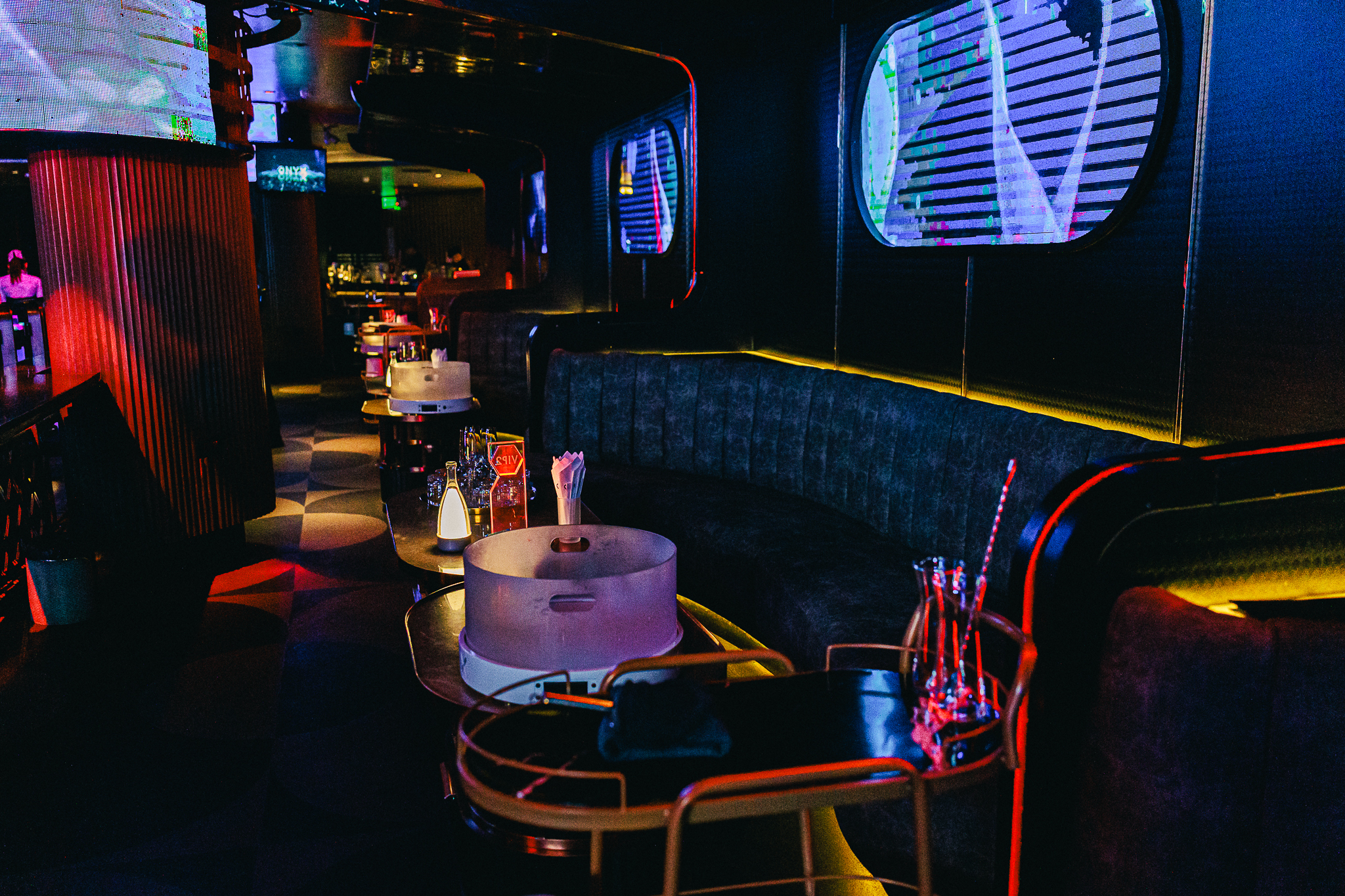 VIP booth seating inside ONYX Bangkok