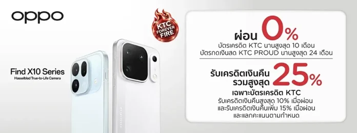 OPPO Find X10 Series promotion for KTC cardholders