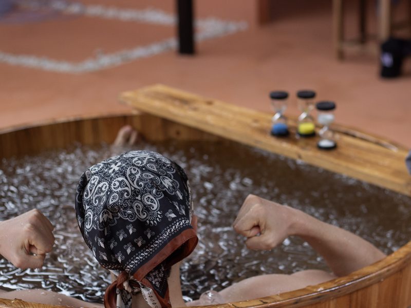 Ice baths at PALM HOUSE Bangkok