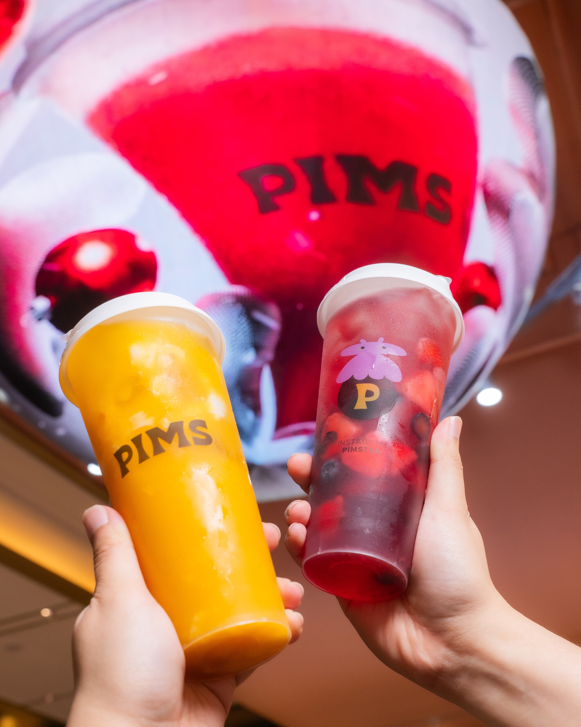 Thai tea drink from PIMS at One Bangkok