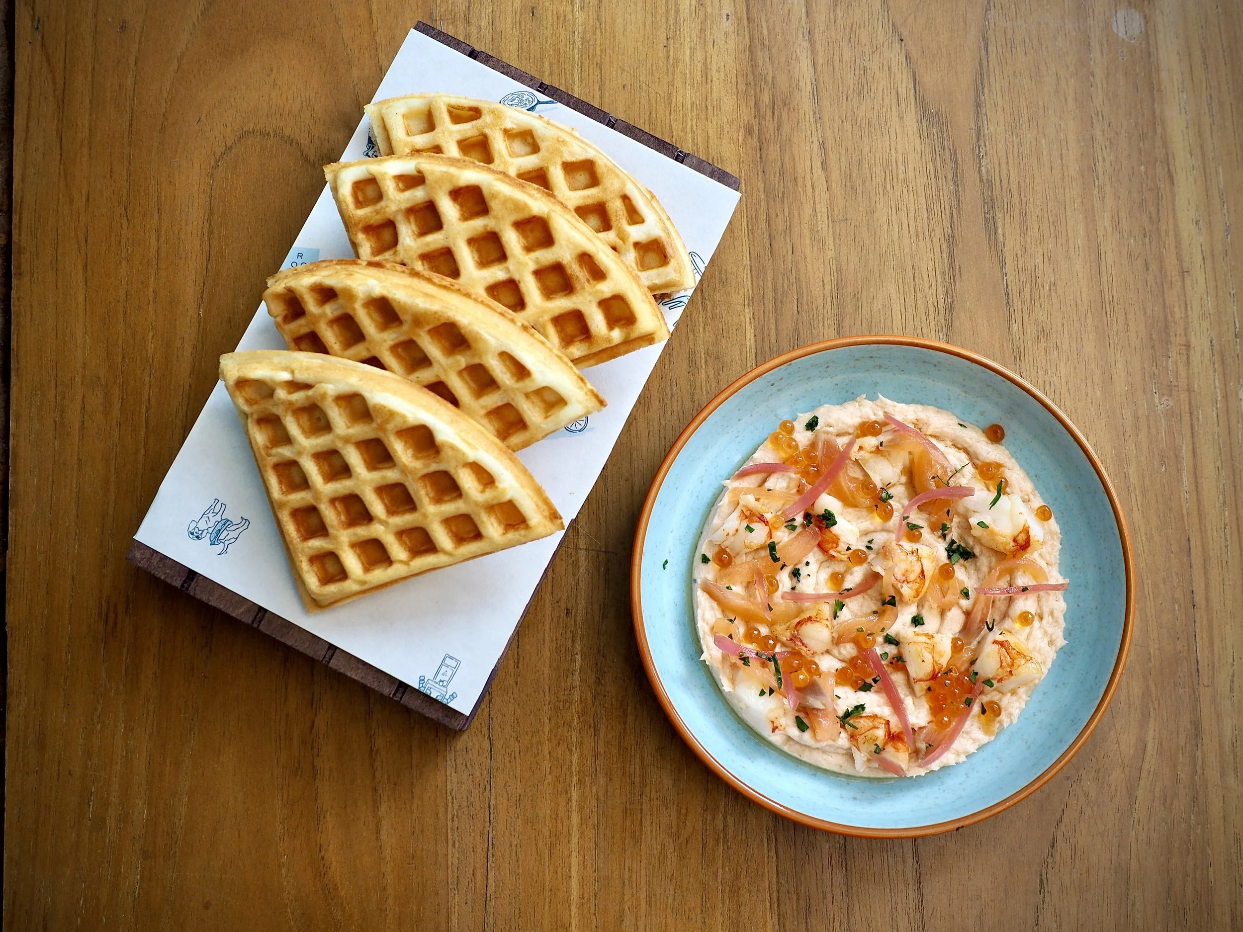 Nordic waffle served at Rocket Coffeebar