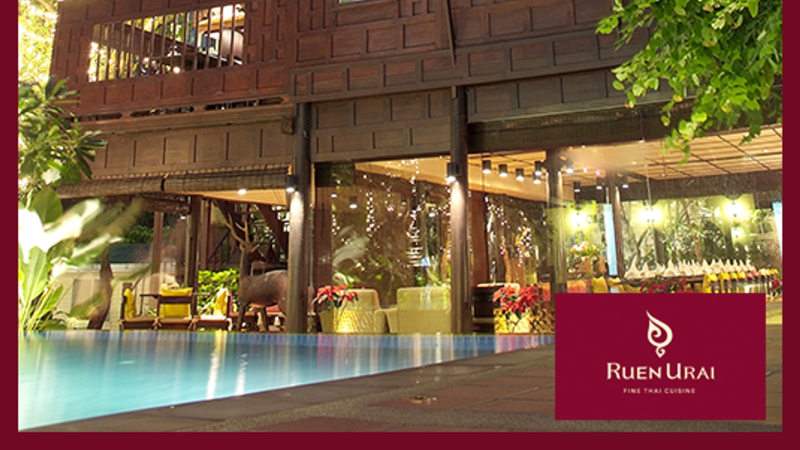 Open-air dining terrace at Ruen Urai Bangkok