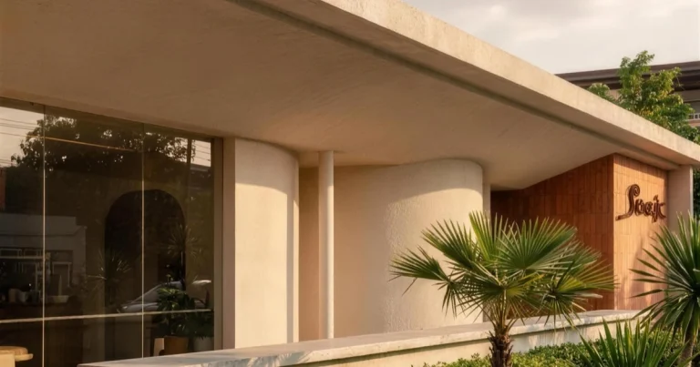 Architectural render of Soak Social Wellness in Bangkok