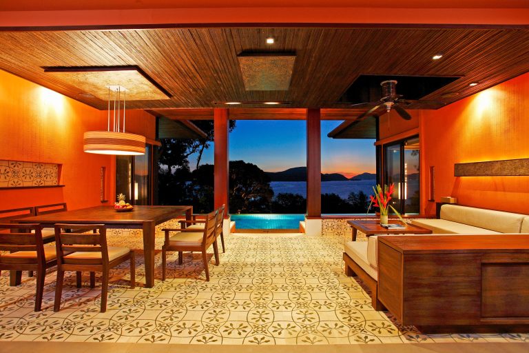 Ocean-facing family suite and private pool at Sri Panwa Phuket